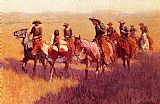 Frederic Remington Canvas Paintings - An Assault on His Dignity